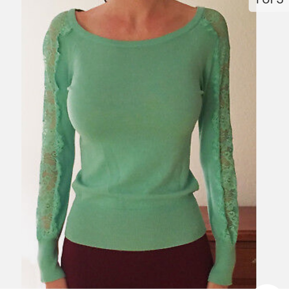 Candies mint green light sweater
